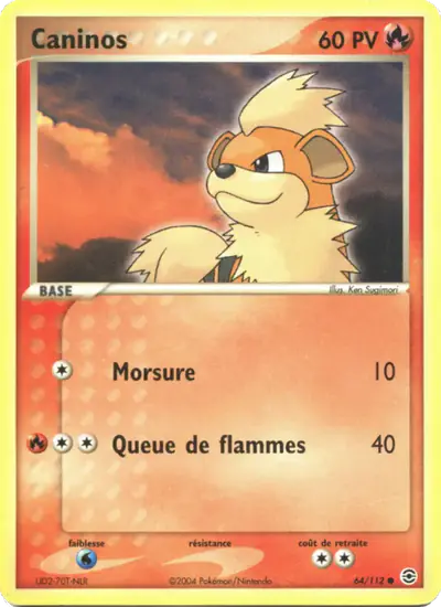Image de la carte Pokemon Caninos 64/112