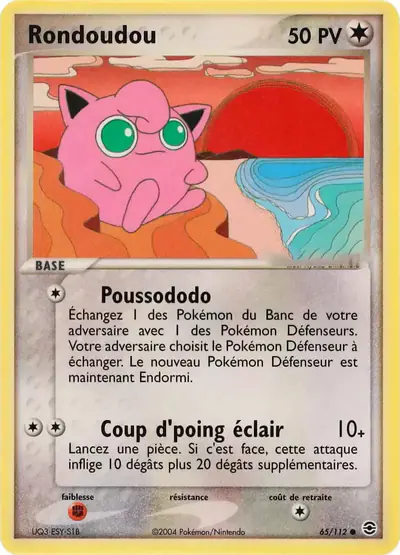 Image de la carte Pokemon Rondoudou 65/112