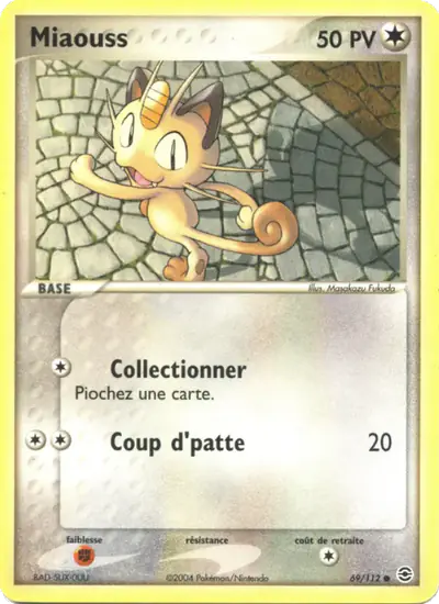 Image de la carte Pokemon Miaouss 69/112
