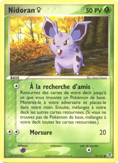 Image de la carte Pokemon Nidoran ♀ 70/112