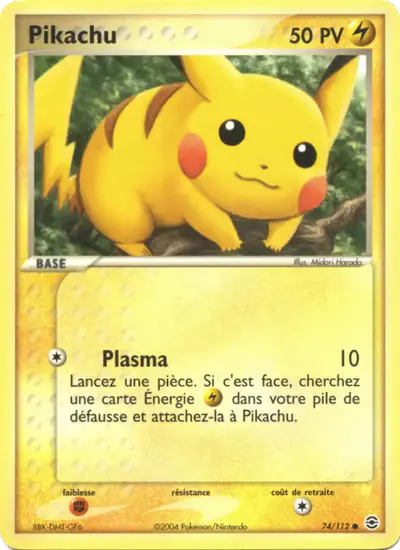 Image de la carte Pokemon Pikachu 74/112