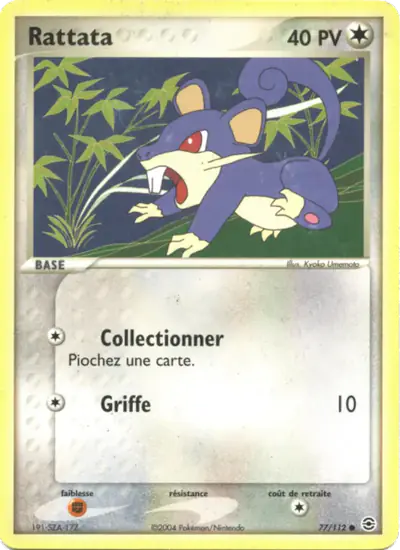 Image de la carte Pokemon Rattata 77/112