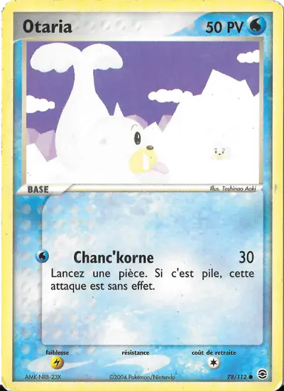 Image de la carte Pokemon Otaria 78/112