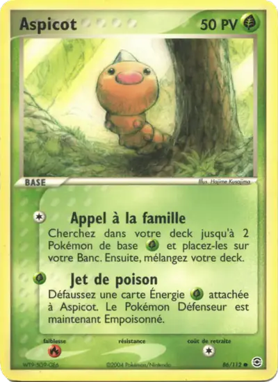 Image de la carte Pokemon Aspicot 86/112