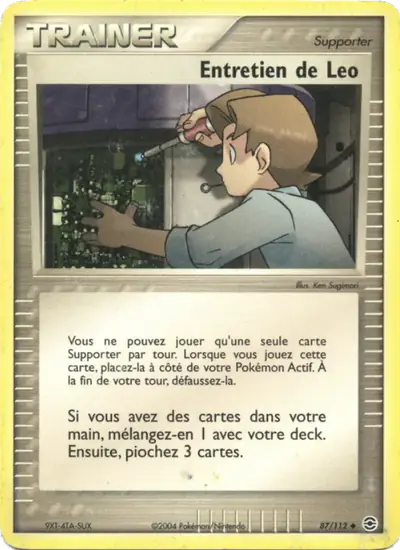Image de la carte Pokemon Entretien de Leo 87/112