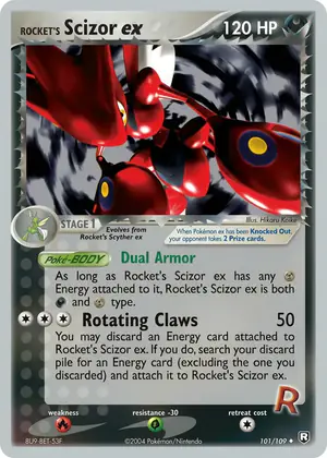 Rocket's Scizor ex 101/109