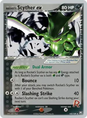Rocket's Scyther ex 102/109