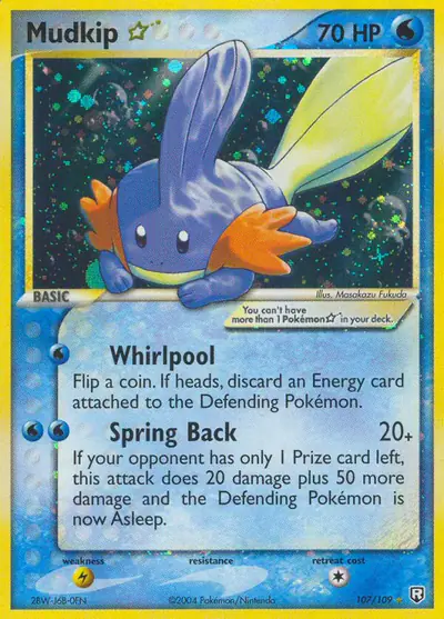 Image de la carte Pokemon Mudkip Star 107/109