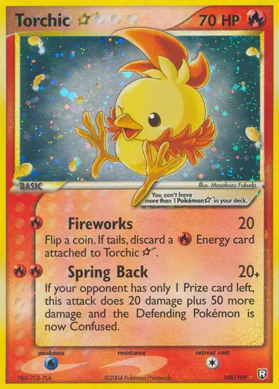 Image de la carte Pokemon Torchic Star 108/109