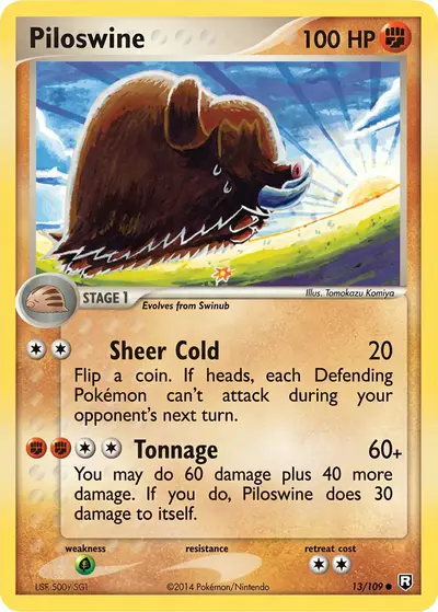 Image de la carte Pokemon Piloswine 13/109