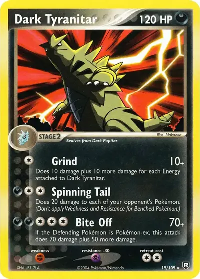 Image de la carte Pokemon Dark Tyranitar 19/109