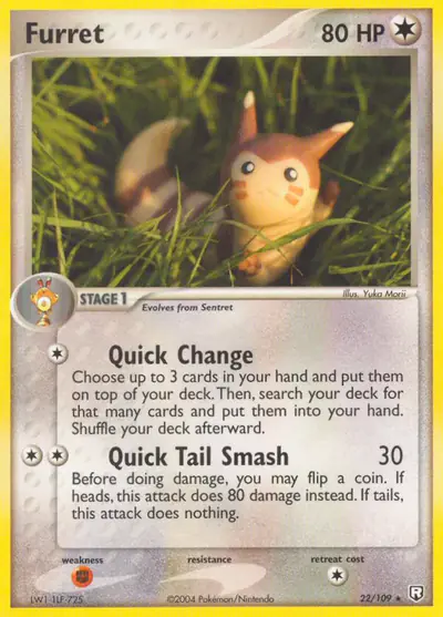 Image de la carte Pokemon Fouinar 22/109