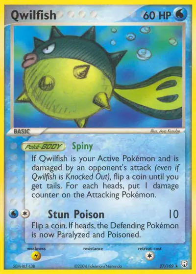 Image de la carte Pokemon Qwilfish 27/109