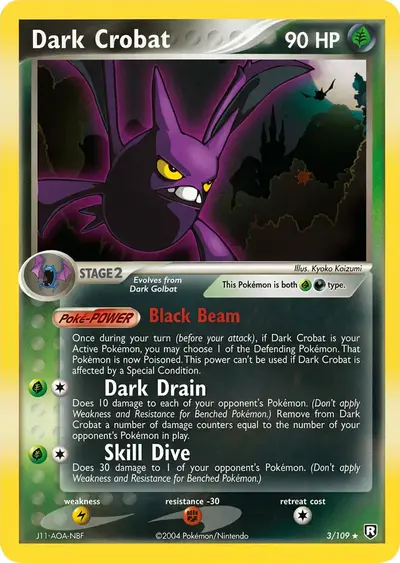 Image de la carte Pokemon Dark Crobat 3/109