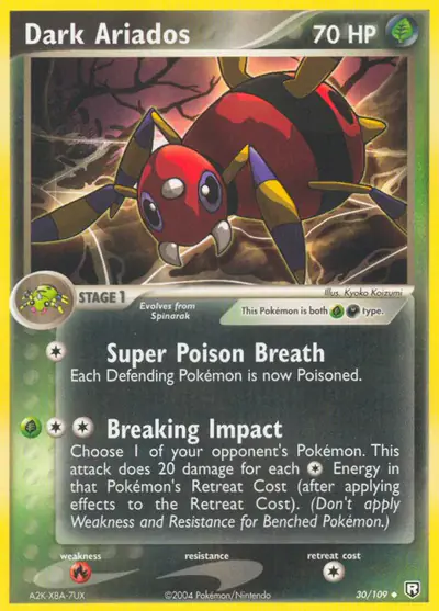 Image de la carte Pokemon Dark Ariados 30/109