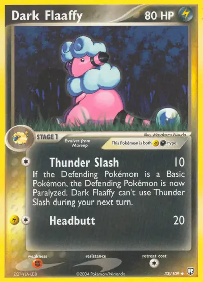 Image de la carte Pokemon Lainergie Obscur 33/109
