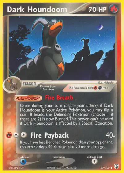 Image de la carte Pokemon Dark Houndoom 37/109