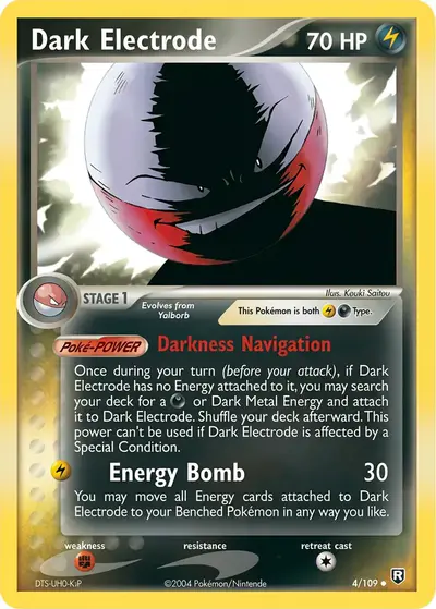 Image de la carte Pokemon Dark Electrode 4/109