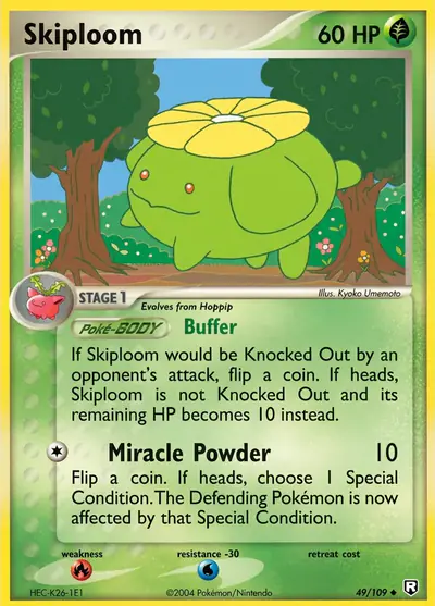Carte Pokémon Skiploom 49/109 — Team Rocket Returns