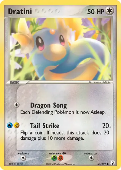 Carte Pokémon Dratini 53/109 — Team Rocket Returns
