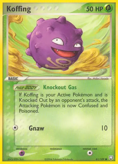 Image de la carte Pokemon Koffing 61/109