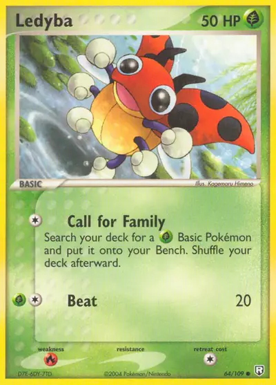 Image de la carte Pokemon Ledyba 64/109