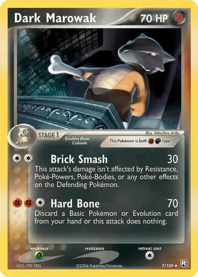 Image de la carte Pokemon Dark Marowak 7/109