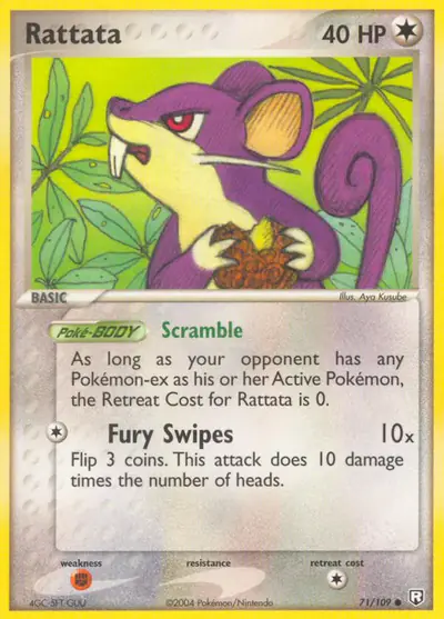 Image de la carte Pokemon Rattata 71/109