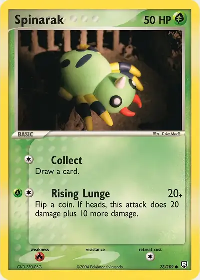 Carte Pokémon Spinarak 78/109 — Team Rocket Returns
