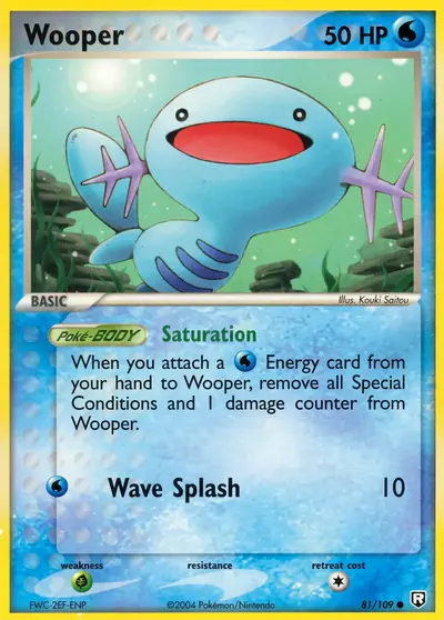 Carte Pokémon Wooper 81/109 — Team Rocket Returns