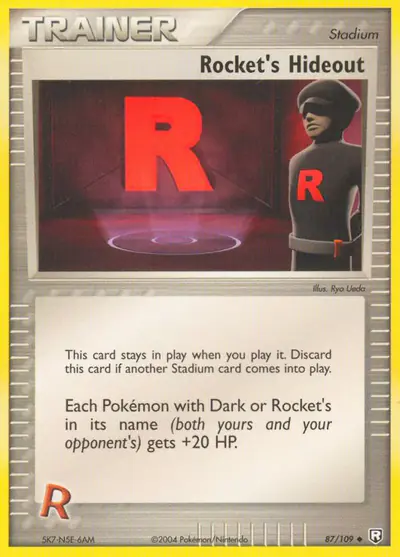 Image de la carte Pokemon Rocket's Hideout 87/109