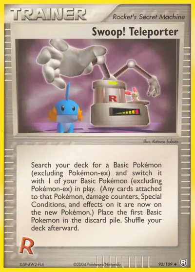 Image de la carte Pokemon Swoop! Téléporteur 92/109