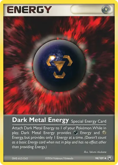 Carte Pokémon Dark Metal Energy 94/109 — Team Rocket Returns