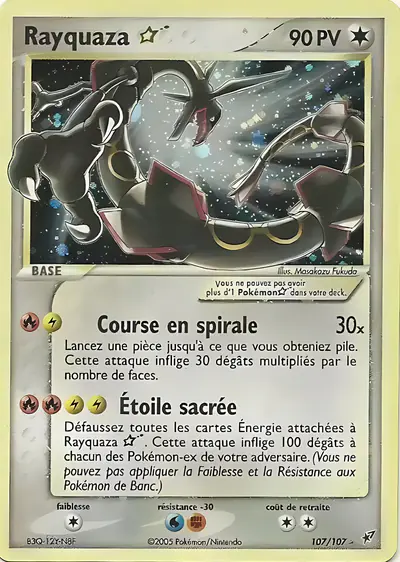Image de la carte Pokemon Rayquaza Star 107/107