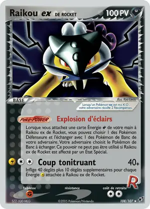 Raikou ex de Rocket 108/107