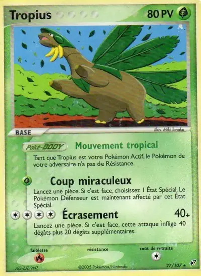 Image de la carte Pokemon Tropius 27/107