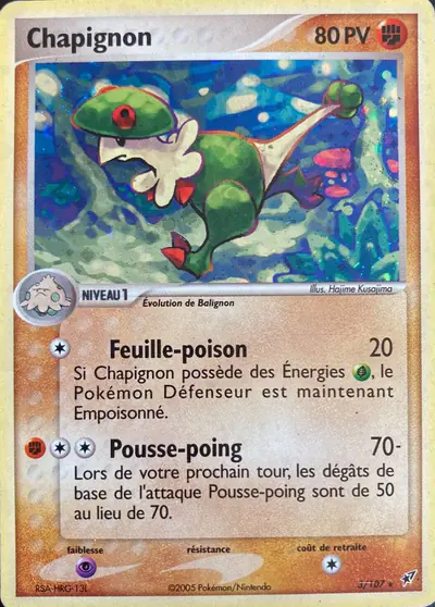 Image de la carte Pokemon Chapignon 3/107