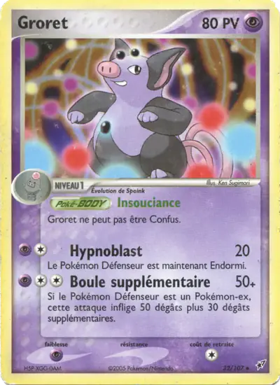 Image de la carte Pokemon Groret 32/107