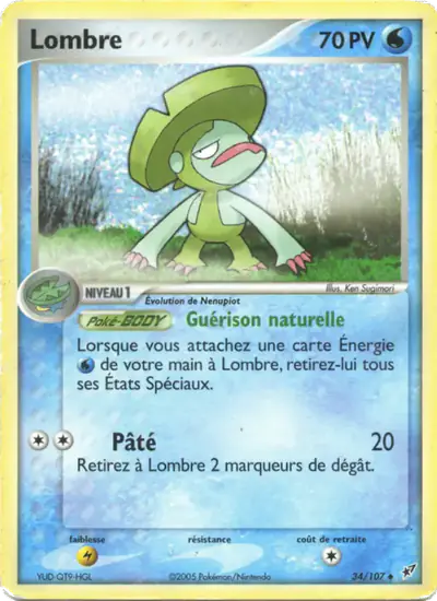Image de la carte Pokemon Lombre 34/107