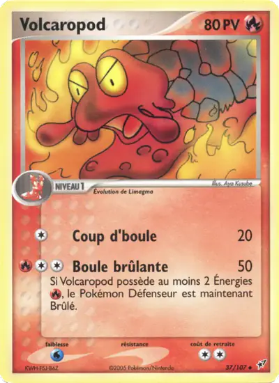 Image de la carte Pokemon Volcaropod 37/107