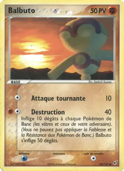 Image de la carte Pokemon Balbuto 53/107