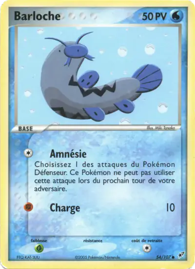 Image de la carte Pokemon Barloche 54/107