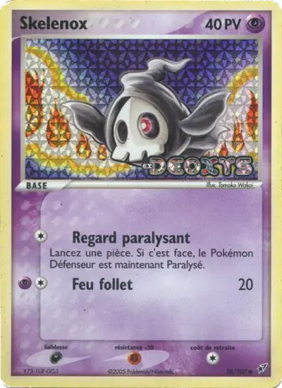 Image de la carte Pokemon Skelénox 58/107