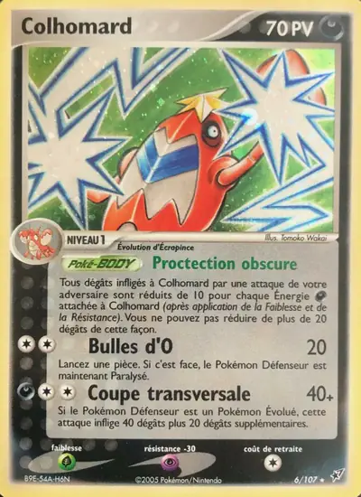 Image de la carte Pokemon Colhomard 6/107