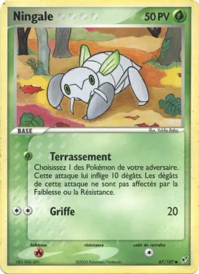 Image de la carte Pokemon Ningale 67/107