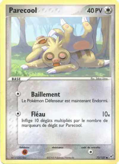 Image de la carte Pokemon Parecool 73/107