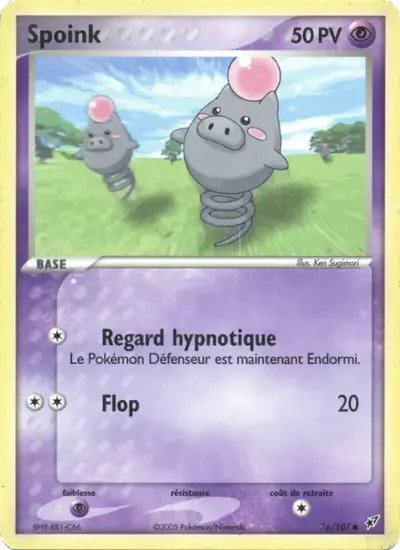 Image de la carte Pokemon Spoink 76/107