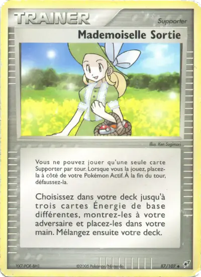 Image de la carte Pokemon Mademoiselle Sortie 87/107