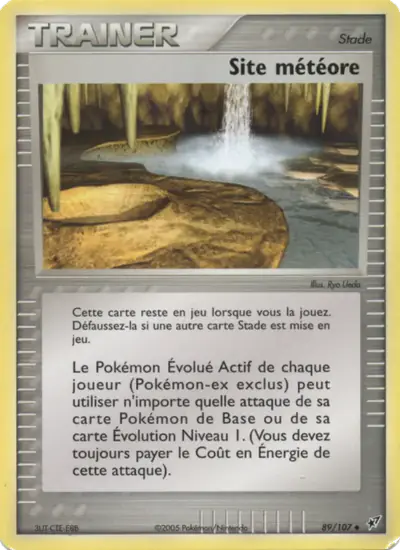 Image de la carte Pokemon Site météore 89/107