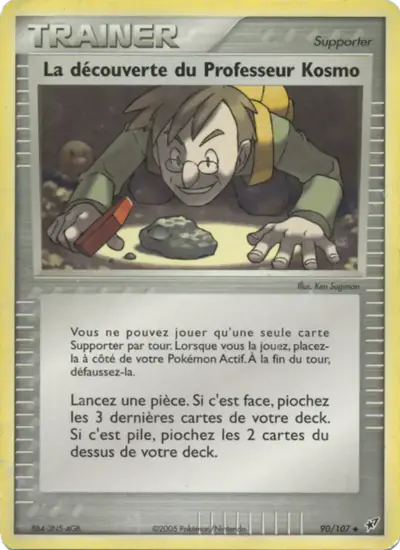Image de la carte Pokemon La découverte du Professeur Kosmo 90/107